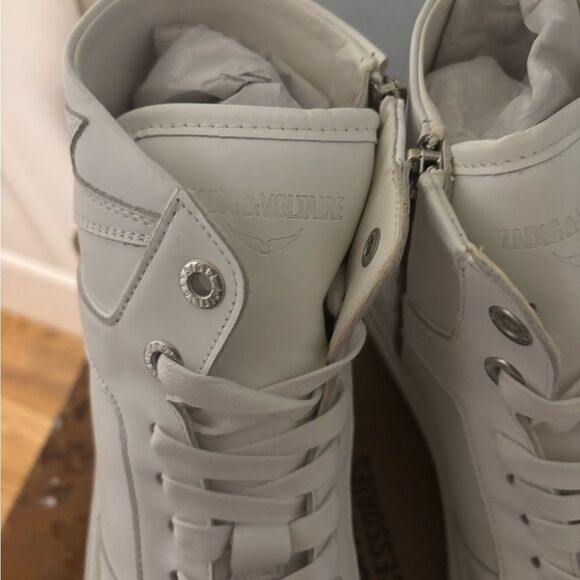 Zadig & Voltaire ZV1747 High Flash Sneakers size 41 new in box - Picture 9 of 10